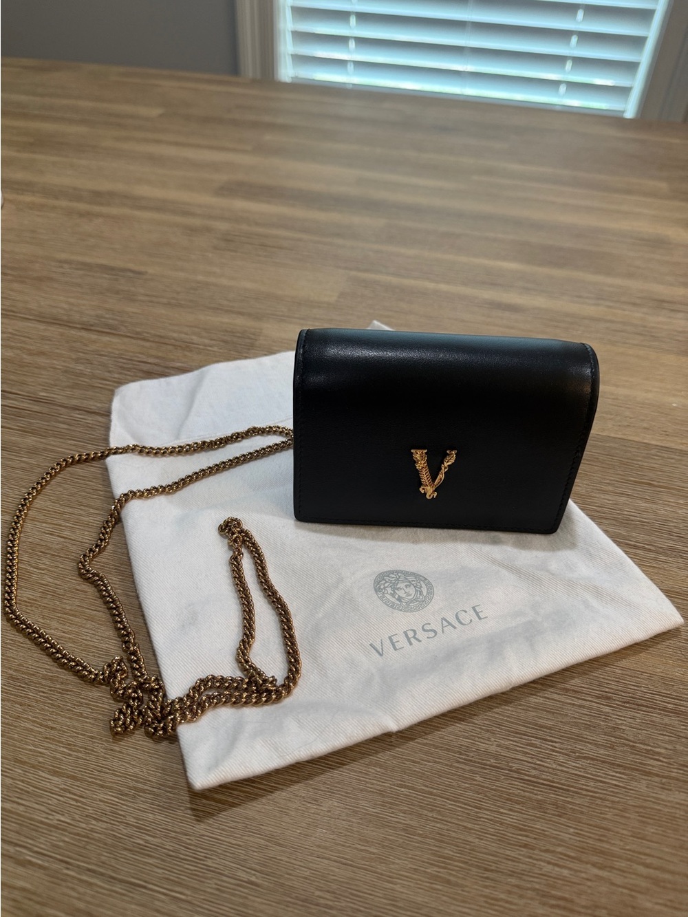 Versace Vitrus Mini Chain Wallet